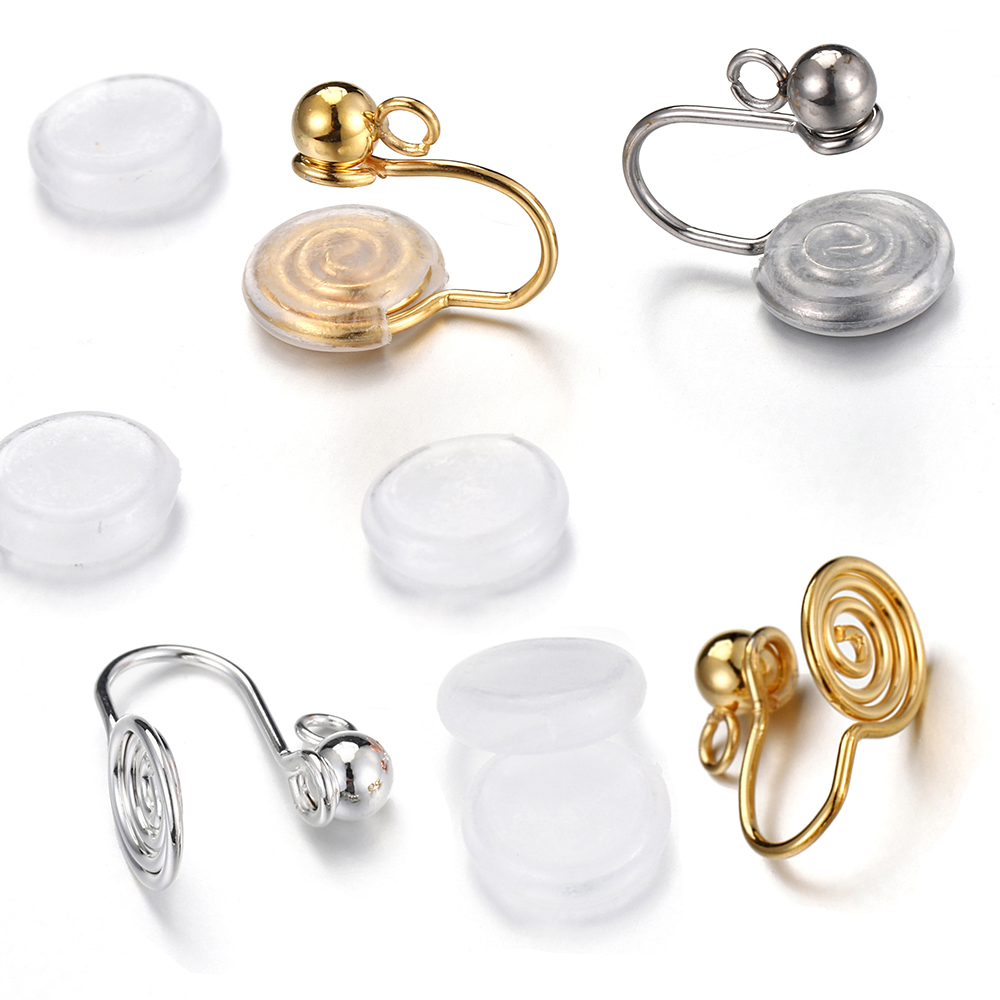Body Jewelry - 10pcs Stainless Steel Ear Clips Spiral