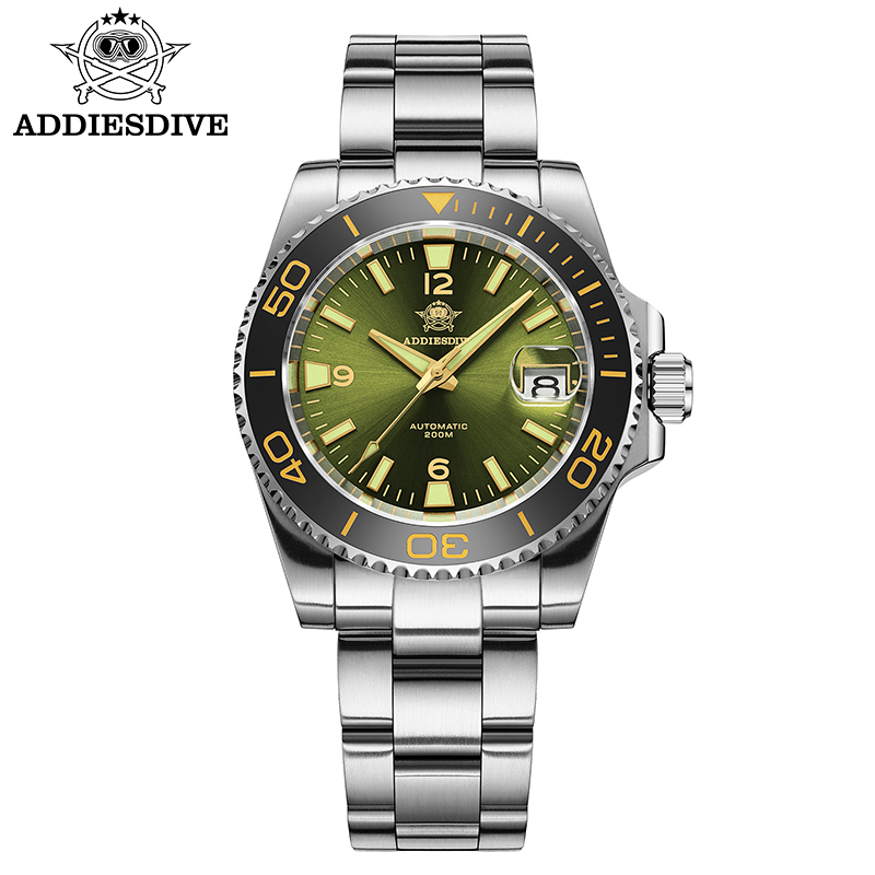 Watch Accessories - ADDIESDIVE New Diving Gift Watch Men