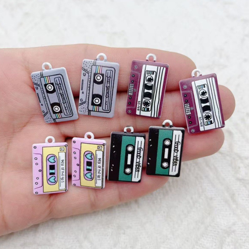 Earrings - 10pcs alloy jewelry accessories, oil drop