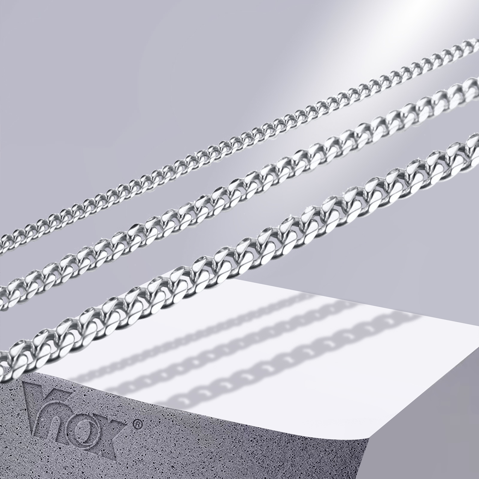 Cuban Link Chain 12Mm - Vnox Nam Đơn Giản 3-11Mm Thép