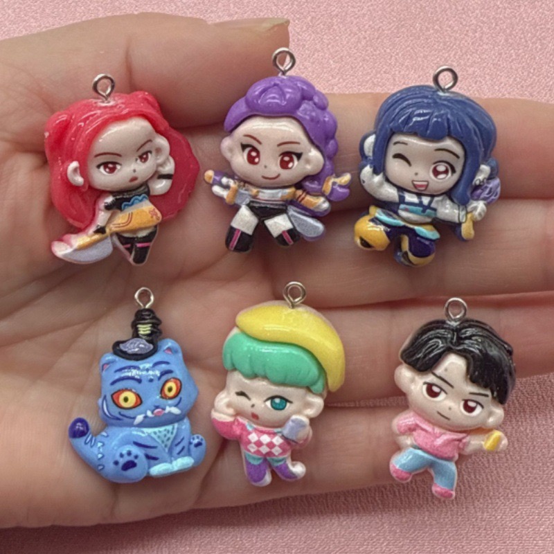 Earrings - 10pcs resin cartoon pendant, DIY jewelry