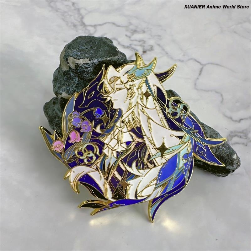Anime Pendant Necklace - Anime Neuvillette Metal Badge Genshin Impact