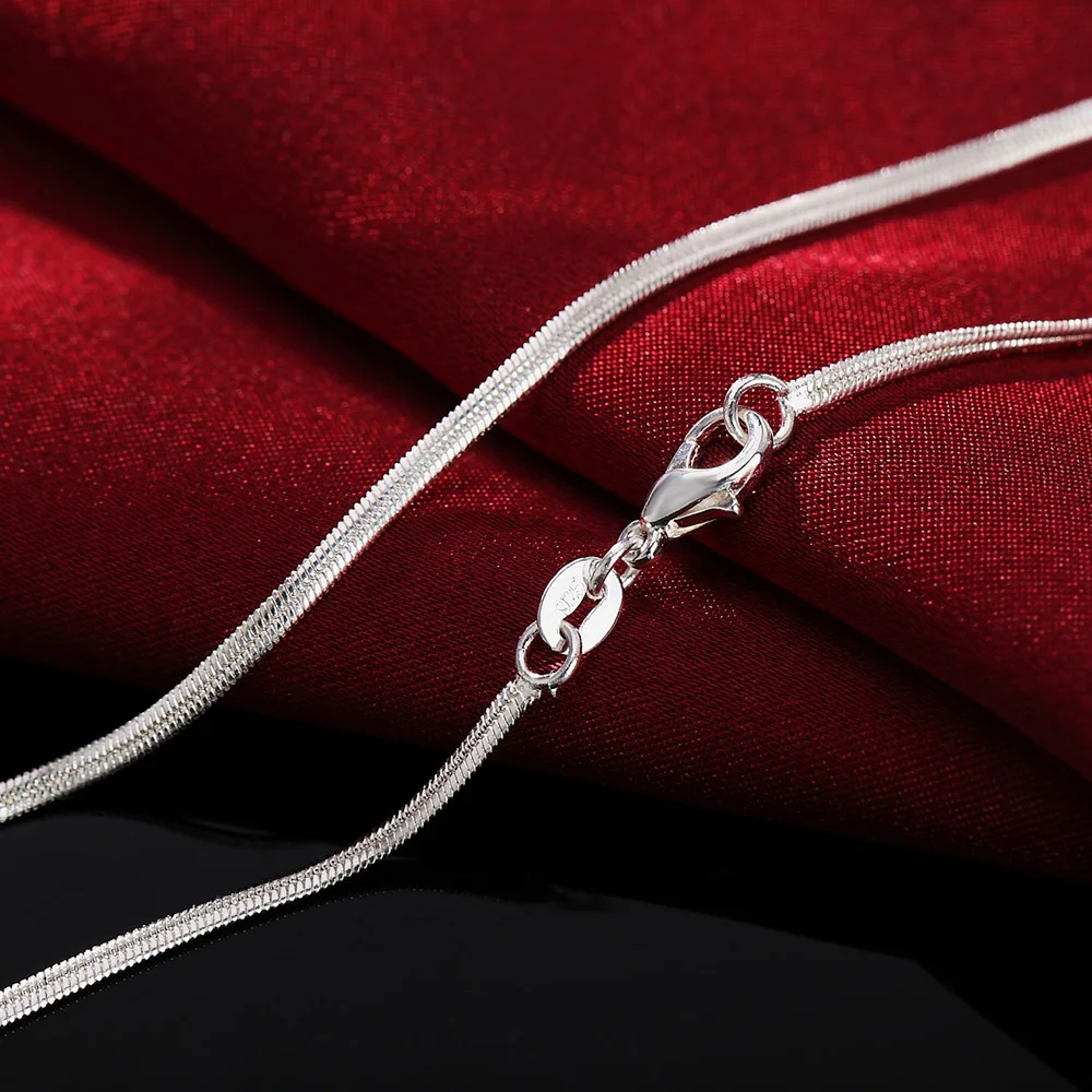 925 Sterling Silver Chain Necklace Men - 40-75cm Length 925 Sterling Silver Necklace