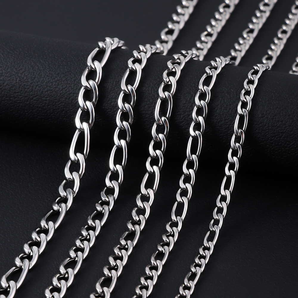 Cuban Link Chain 12Mm - HNSP 316L Stainless Steel Figaro Chain