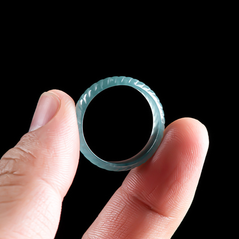 Rings - Blue Real Burmese Jadeite Rings Luxury
