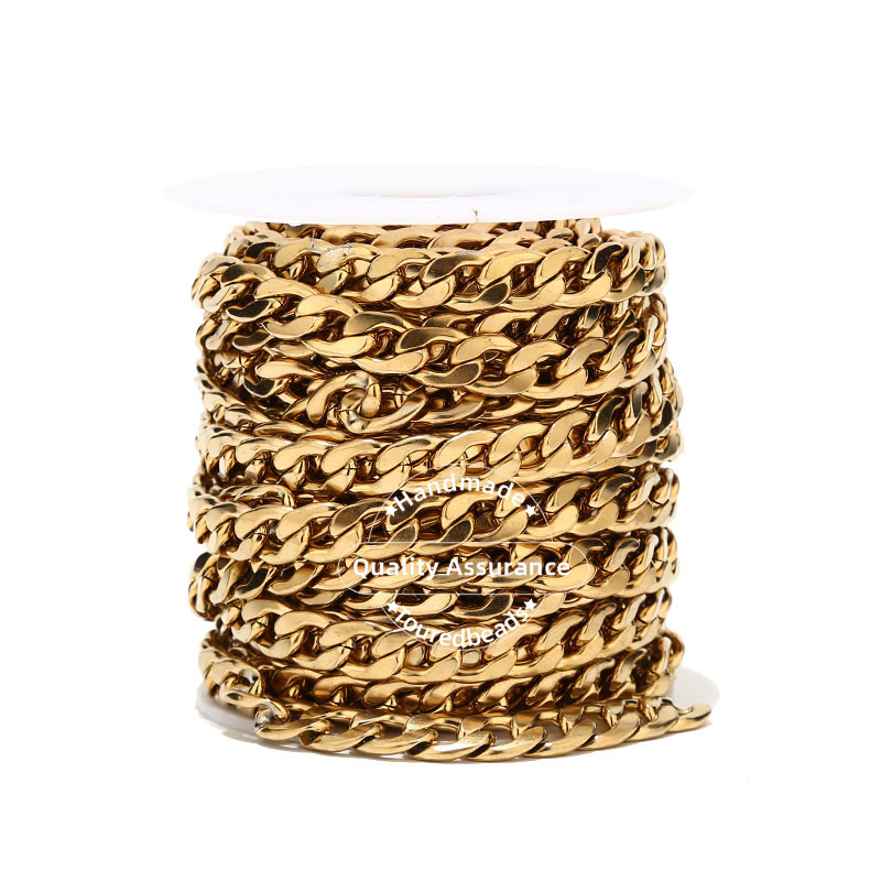 Cuban Link Chain 12Mm - 1M Màu Vàng 12Mm Rộng Nặng