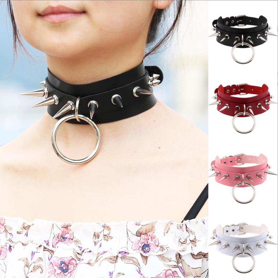 Goth Punk Spike Choker - Gothic Vòng Cổ Choker Nữ Nữ