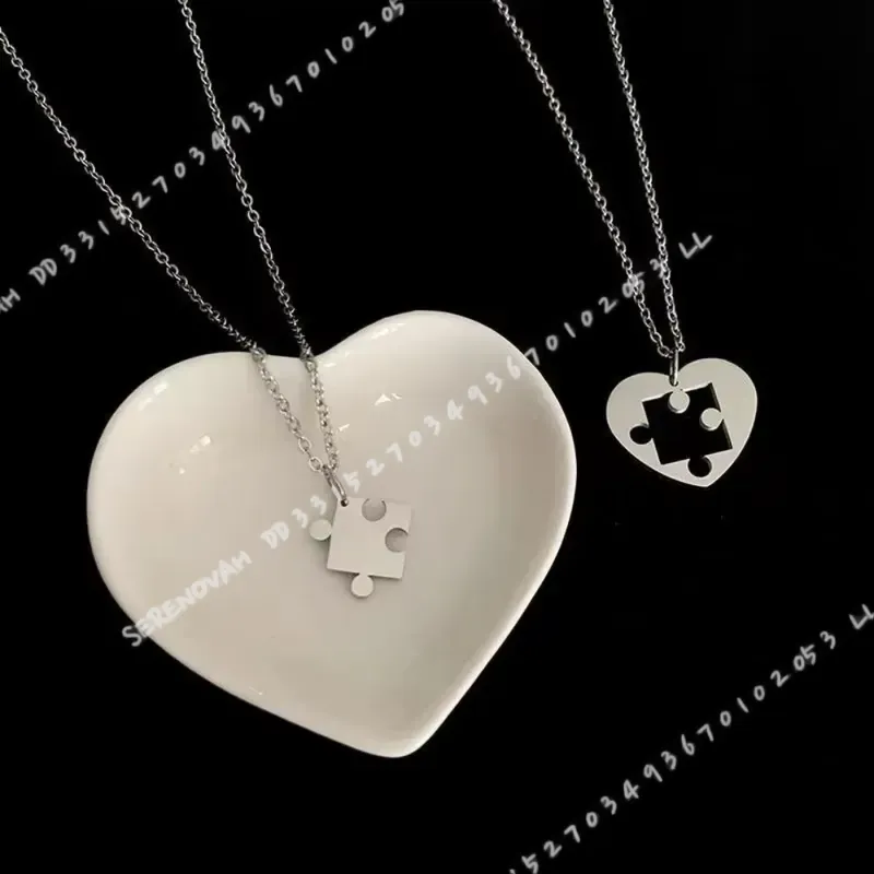2Pcs Set Simple Puzzle Heart M - đánh giá và giá Magnetic Couple Matching Necklaces