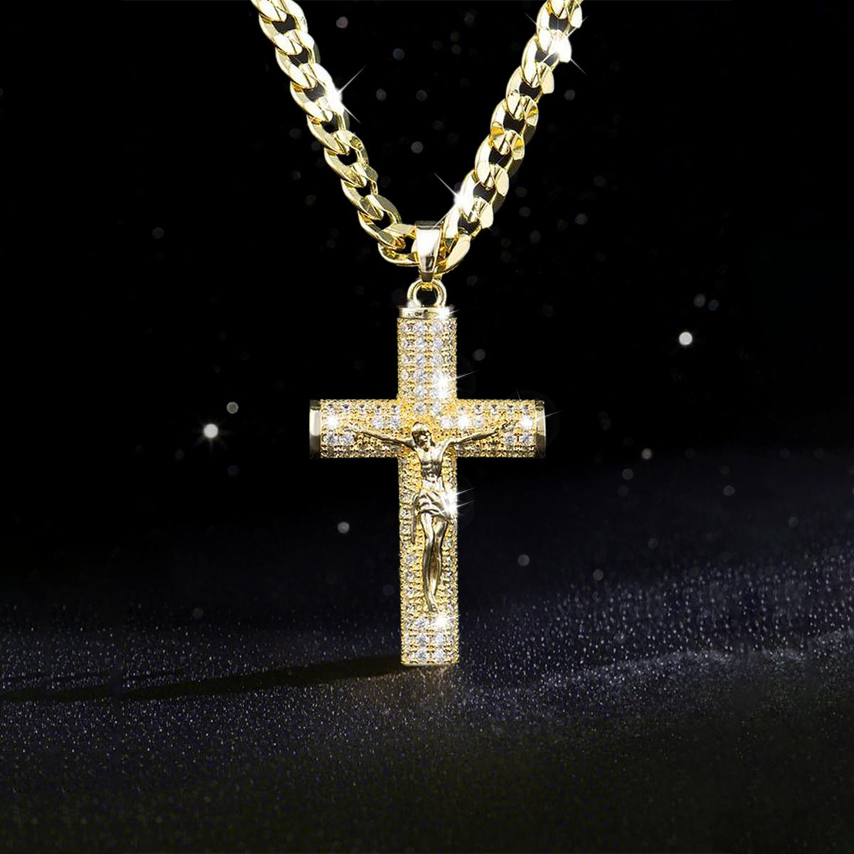 Gold-Plated Cross Necklace for - đánh giá và giá Cross Pendant Necklace Gold