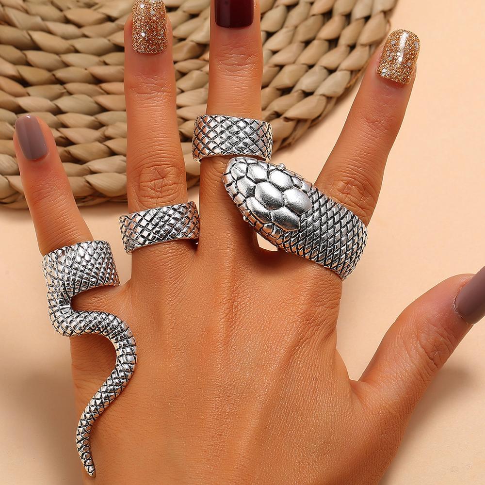 KMVEXO 4 Cái/bộ Gothic Phong C - đánh giá và giá Vintage Punk Knuckle Rings Set