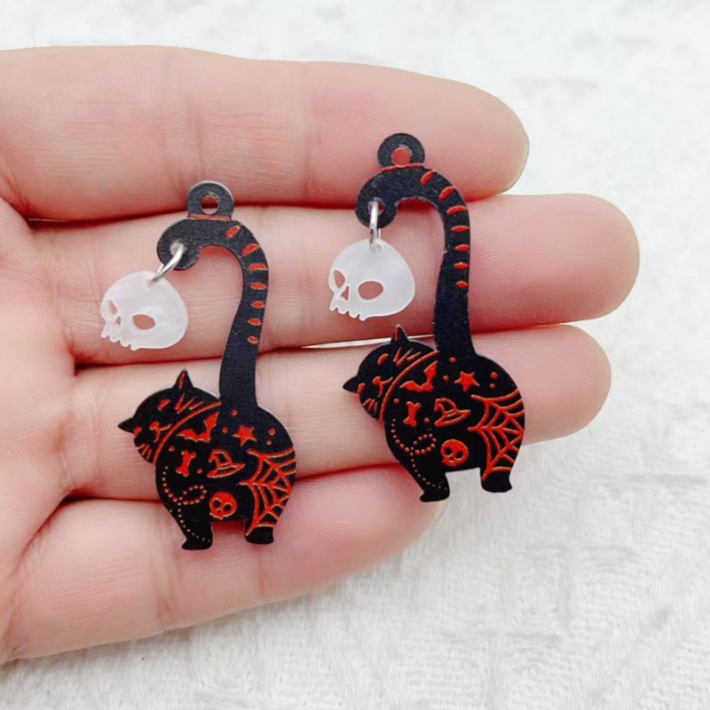 10pcs Halloween Acrylic Ghost  - đánh giá và giá Earrings