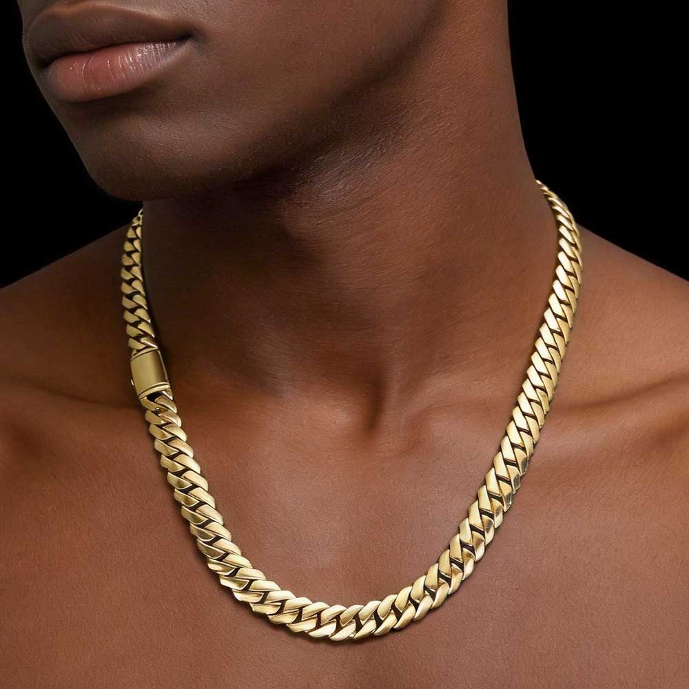 ESKEEM High Polished Monaco Ch - đánh giá và giá Cuban Link Chain 12Mm