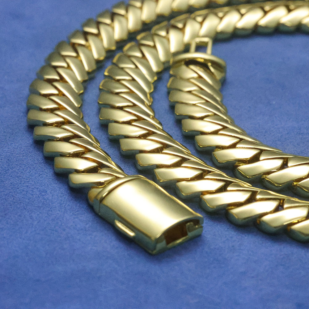 ESKEEM High Polished Monaco Ch - đánh giá và giá Cuban Link Chain 12Mm