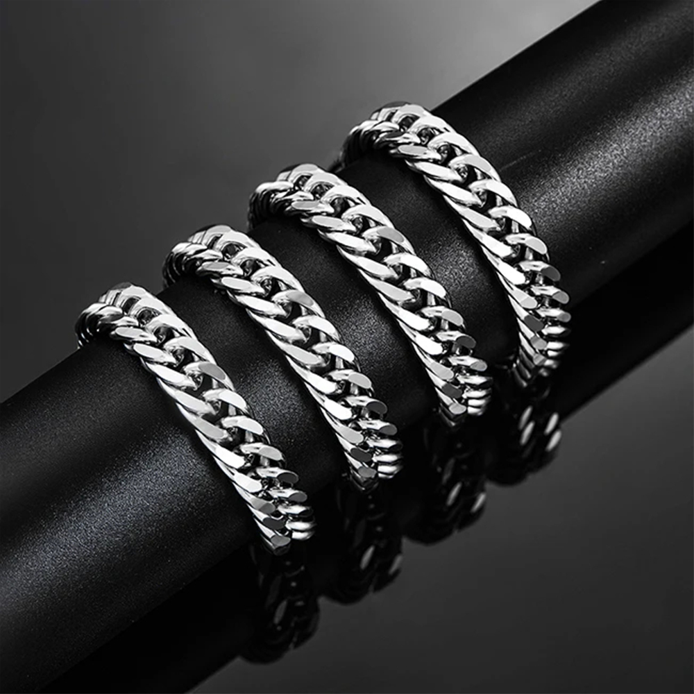 HIYEE 3mm/4mm/5mm/6mm/7mm/8mm  - đánh giá và giá Cuban Link Chain 12Mm