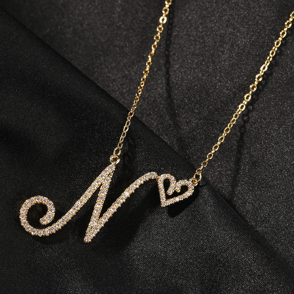 Personalized Script Initial Ne - đánh giá và giá Initial Letter Necklace 18K Gold