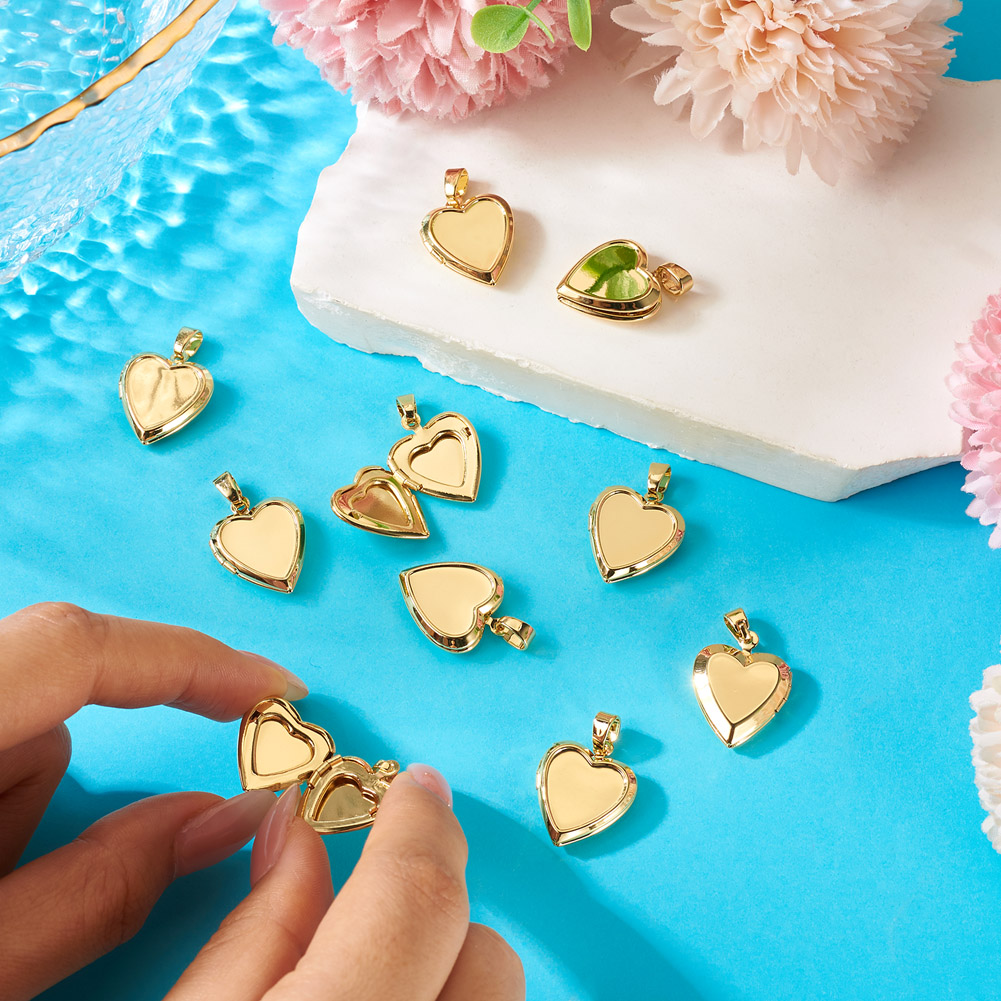 10pcs Heart Photo Locket Penda - đánh giá và giá Heart Locket Necklace Photo