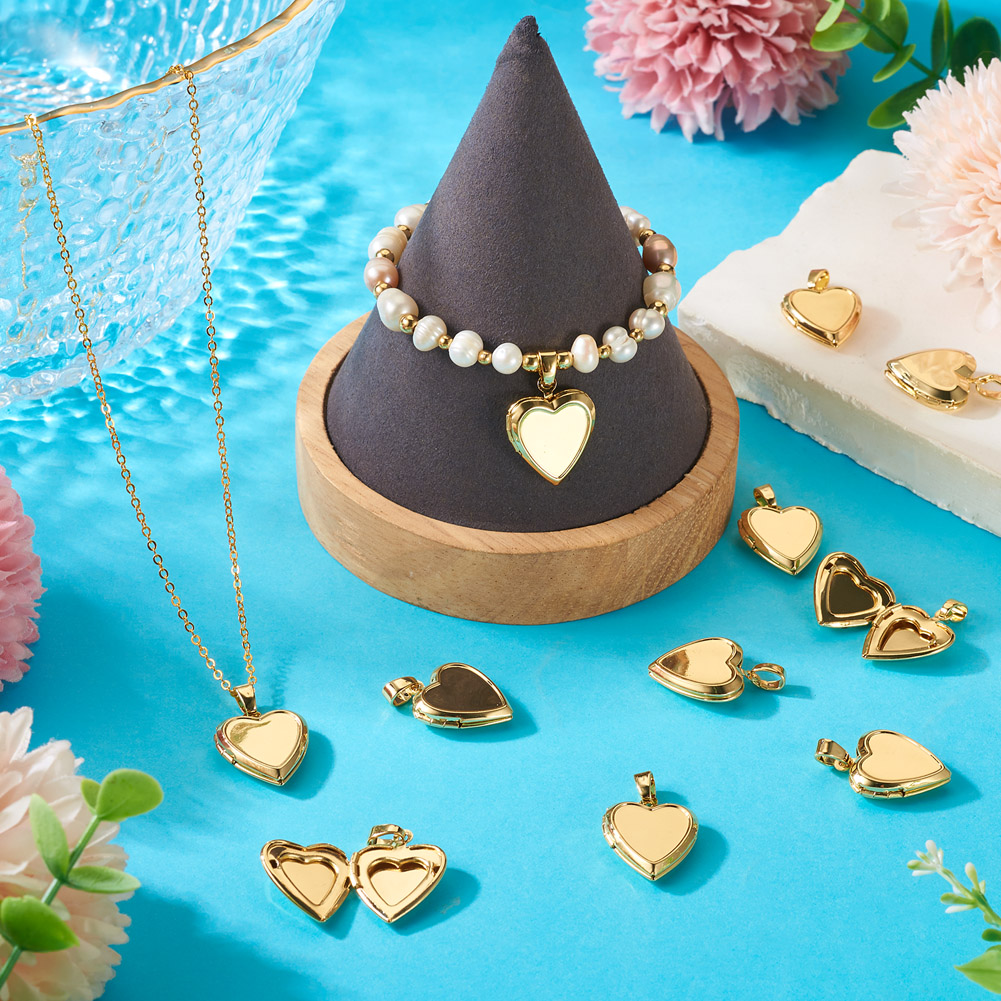 10pcs Heart Photo Locket Penda - đánh giá và giá Heart Locket Necklace Photo
