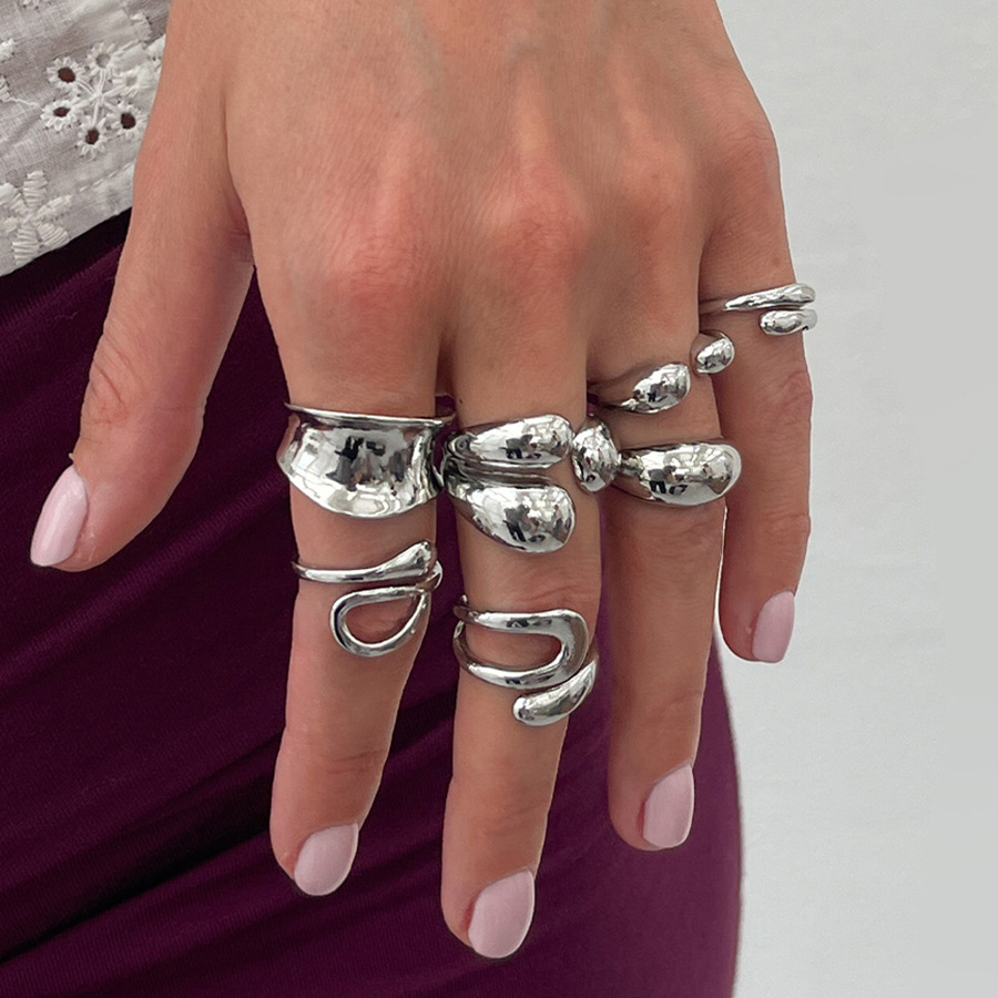 DIEZI One Set Fashion Hollow G - đánh giá và giá Vintage Punk Knuckle Rings Set