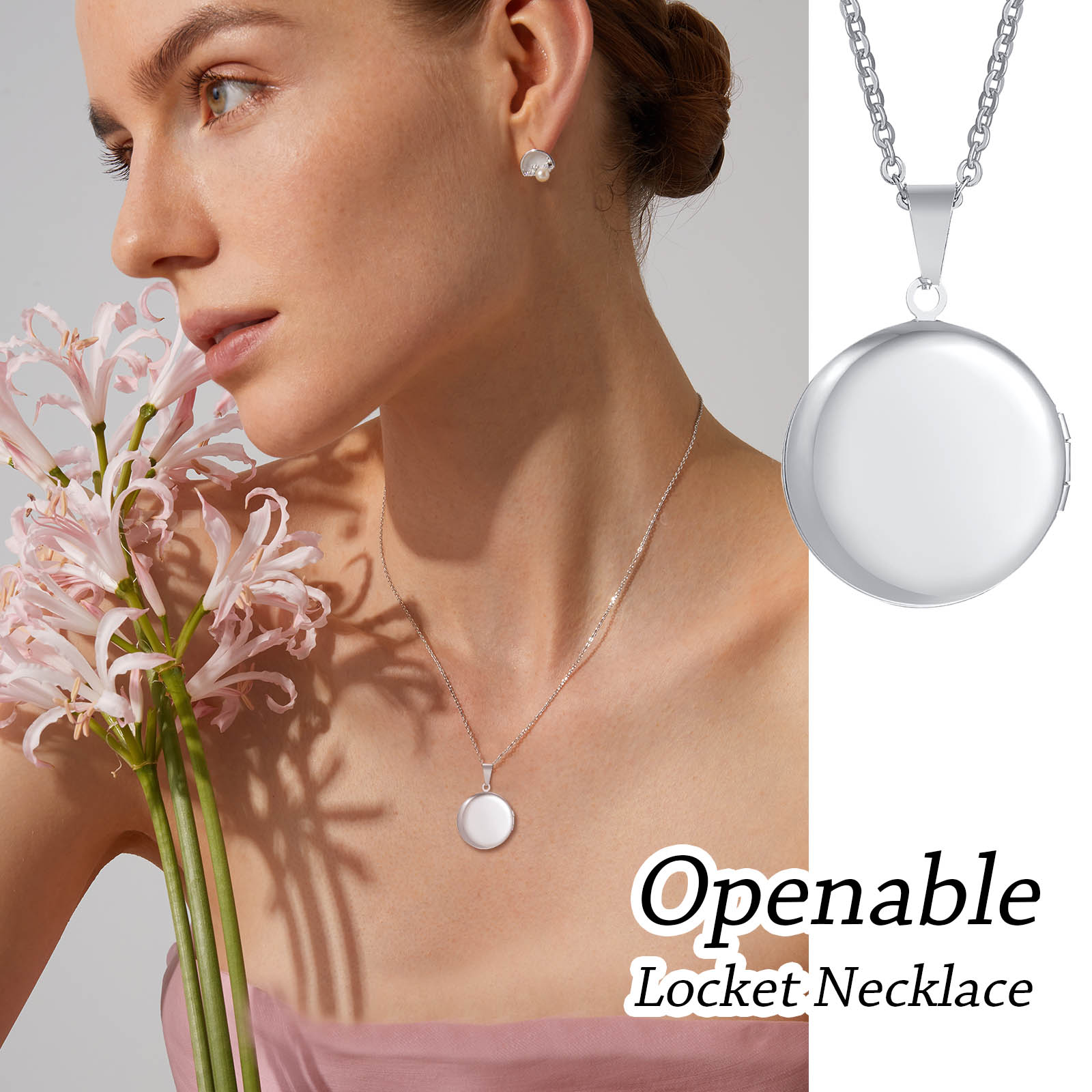Free Engraving Initials Heart  - đánh giá và giá Heart Locket Necklace Photo
