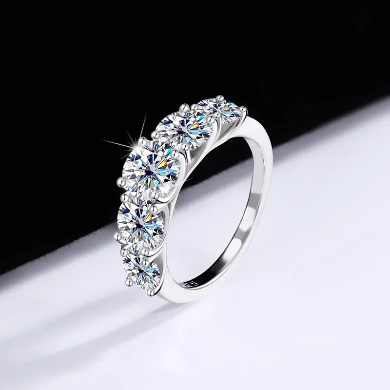 Luxury 18K White Gold Wedding  - đánh giá và giá Moissanite Engagement Ring 1 Carat
