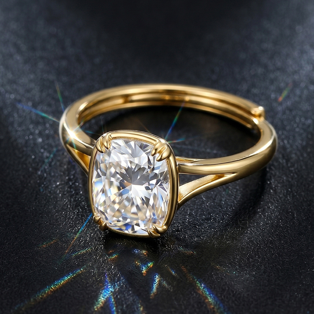 S925 Sterling Silver 1 Carat S - đánh giá và giá Moissanite Engagement Ring 1 Carat