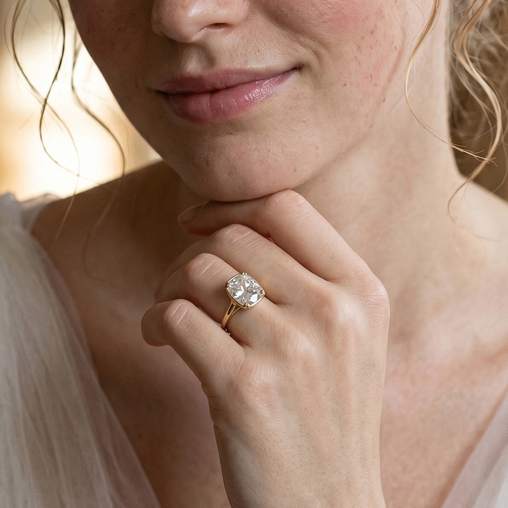 S925 Sterling Silver 1 Carat S - đánh giá và giá Moissanite Engagement Ring 1 Carat