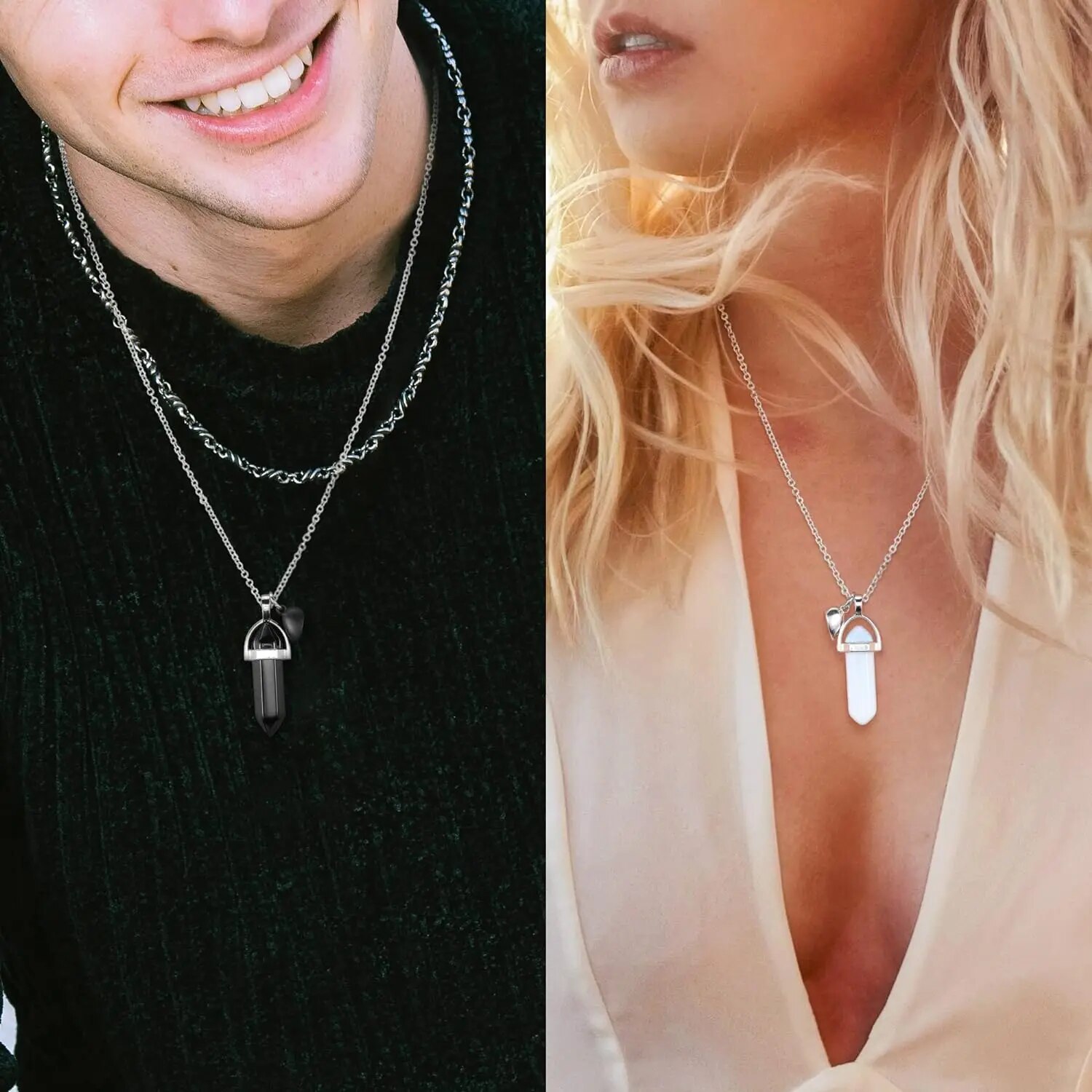 Crystal Friendship Matching Co - đánh giá và giá Magnetic Couple Matching Necklaces