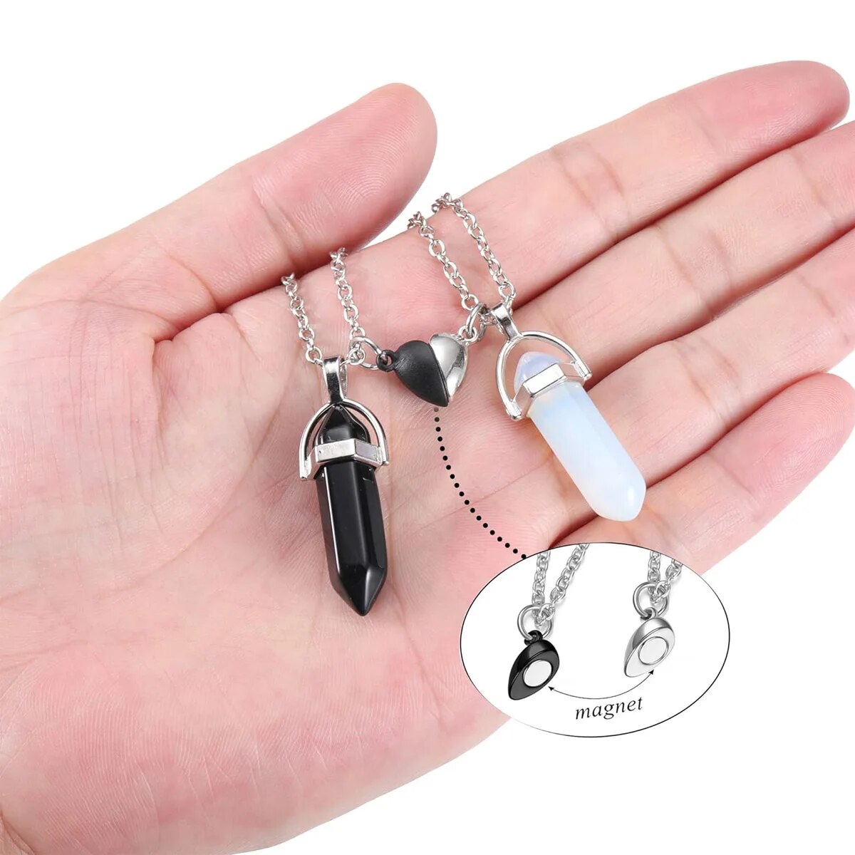 Crystal Friendship Matching Co - đánh giá và giá Magnetic Couple Matching Necklaces