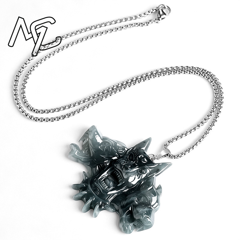S925 Silver Natural Jade Cerbe - đánh giá và giá Necklaces