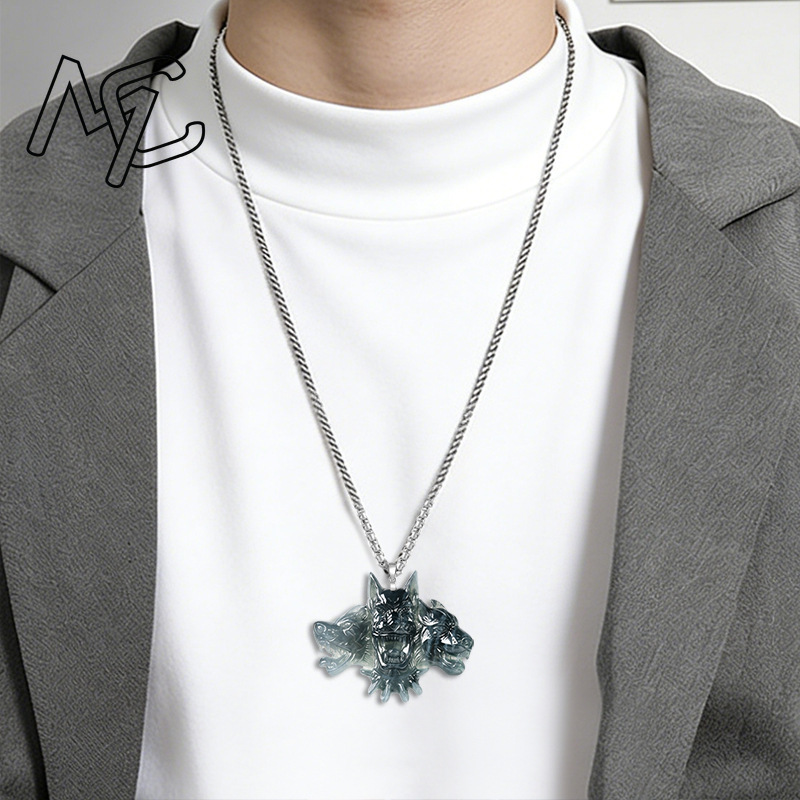 S925 Silver Natural Jade Cerbe - đánh giá và giá Necklaces