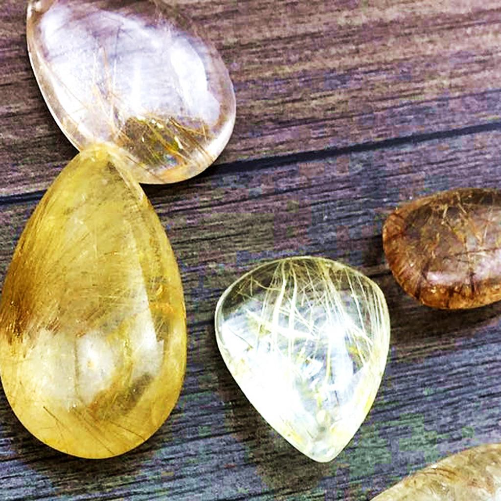 Gold Rutilated Quartz Crystal  - đánh giá và giá Crystal Pendant Necklace Natural Stone