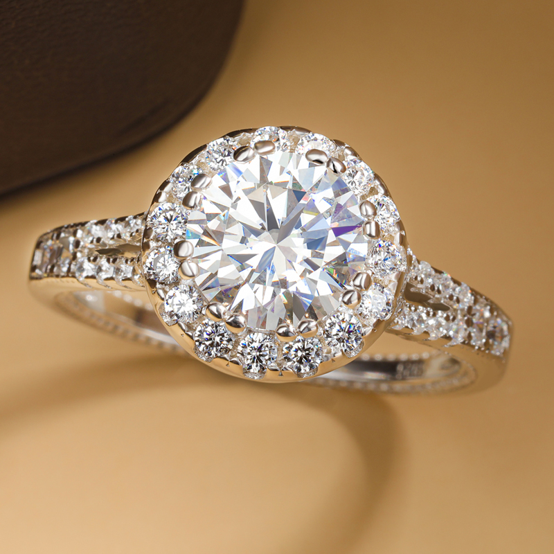 Thật 2ct Moissanite Nhẫn Nữ Bạ - đánh giá và giá Moissanite Engagement Ring 1 Carat