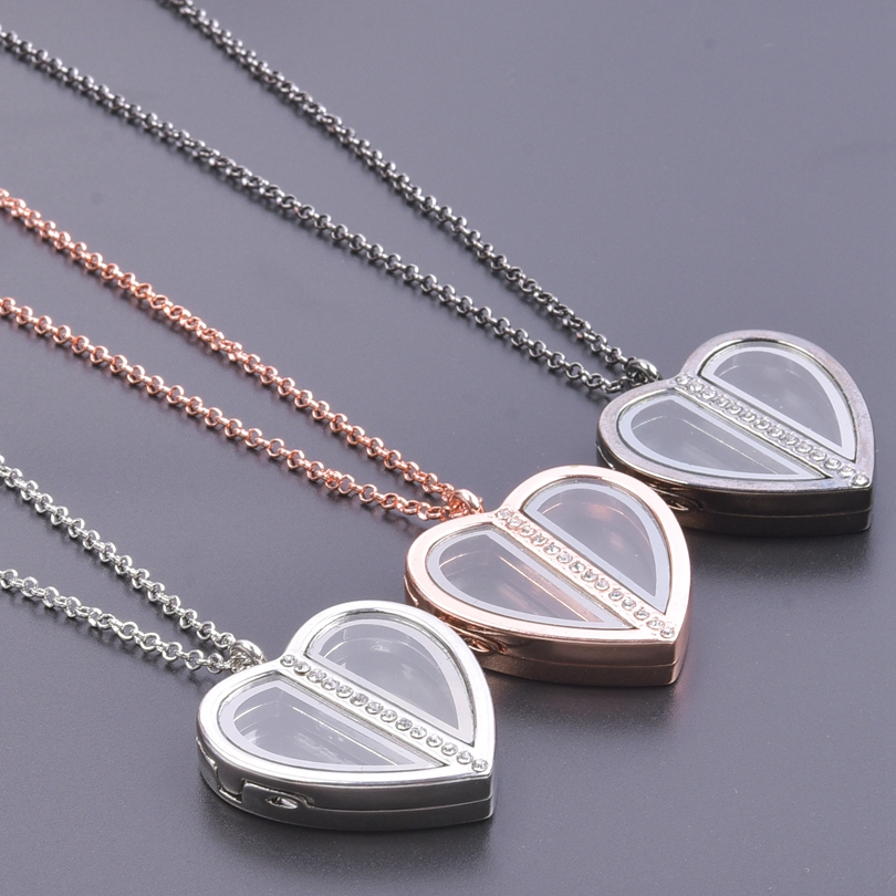 Nam Châm Trái Tim Mề Đay Vòng  - đánh giá và giá Heart Locket Necklace Photo