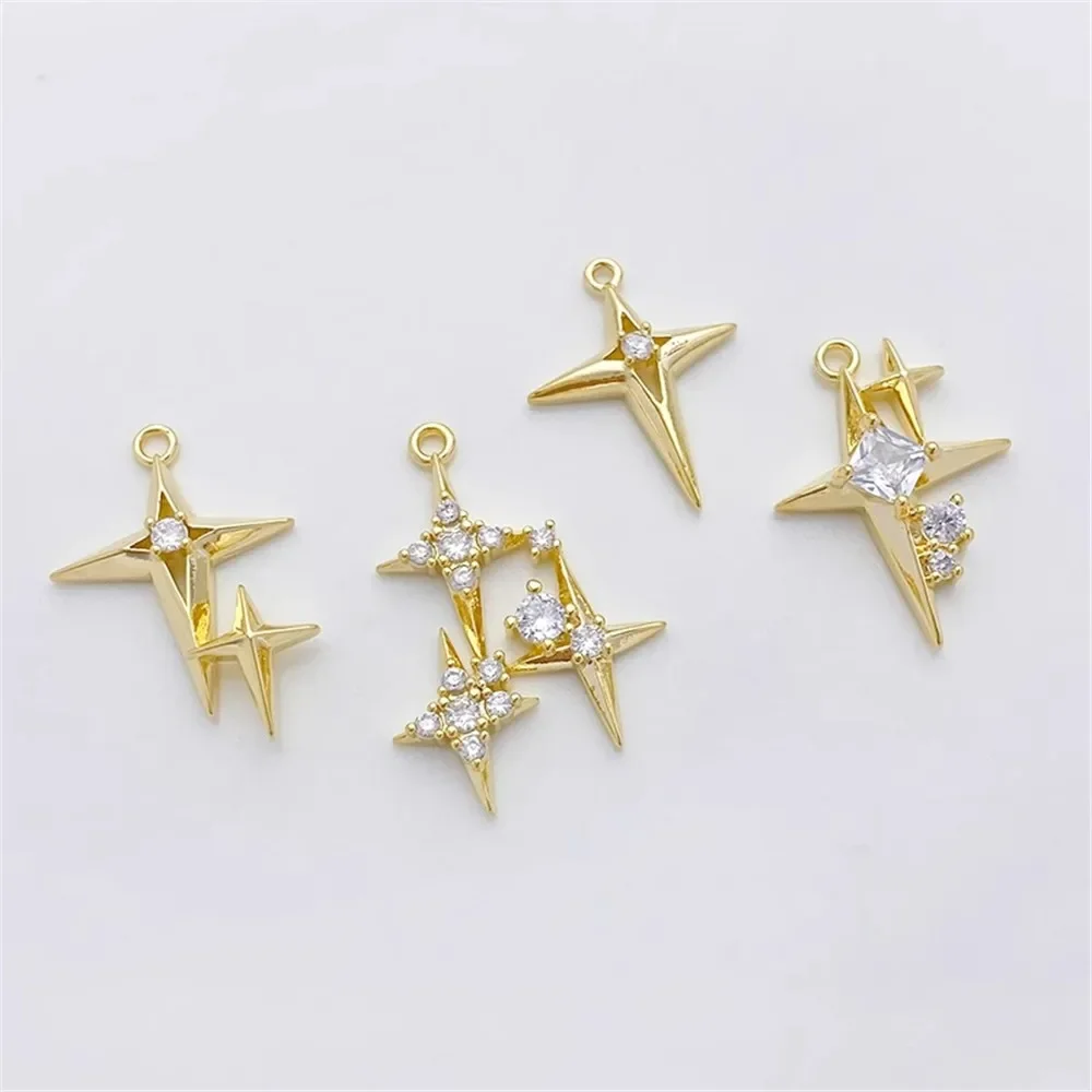 14K Gold-plated Micro-inlaid Z - đánh giá và giá Cross Pendant Necklace Gold