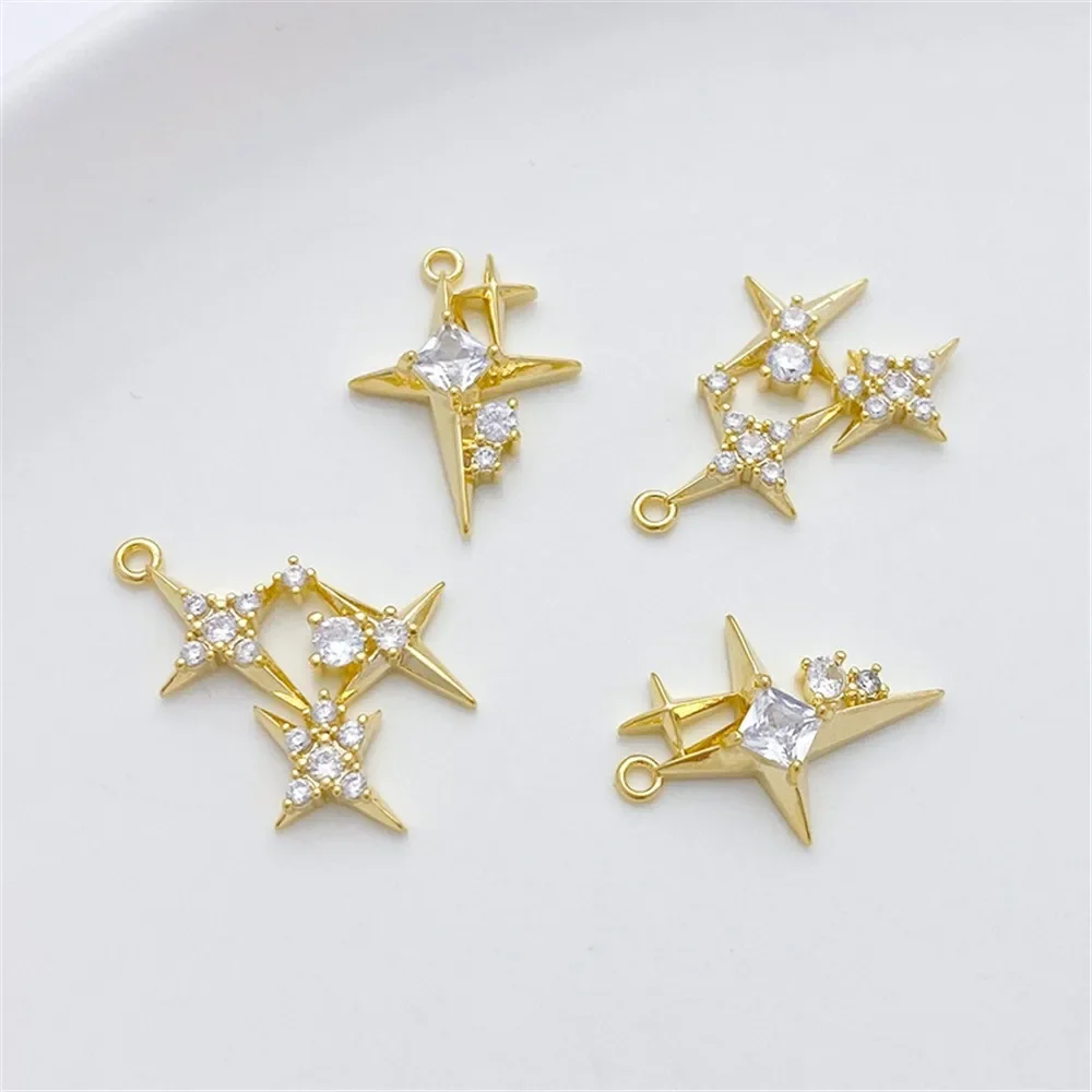 14K Gold-plated Micro-inlaid Z - đánh giá và giá Cross Pendant Necklace Gold