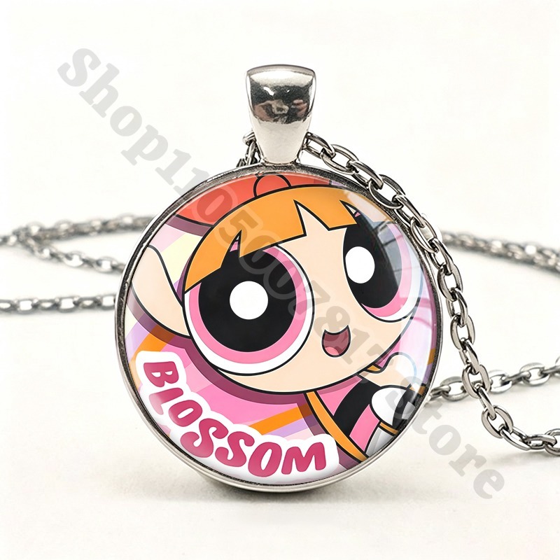 Kawaii The Powerpuffs Girls Cu - đánh giá và giá Anime Pendant Necklace