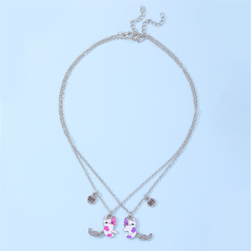2Pcs Best Friend Pendant Gifts - đánh giá và giá Magnetic Couple Matching Necklaces