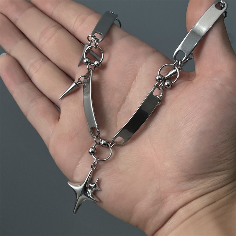 Hiphop Stainless Steel Punk St - đánh giá và giá Goth Punk Spike Choker