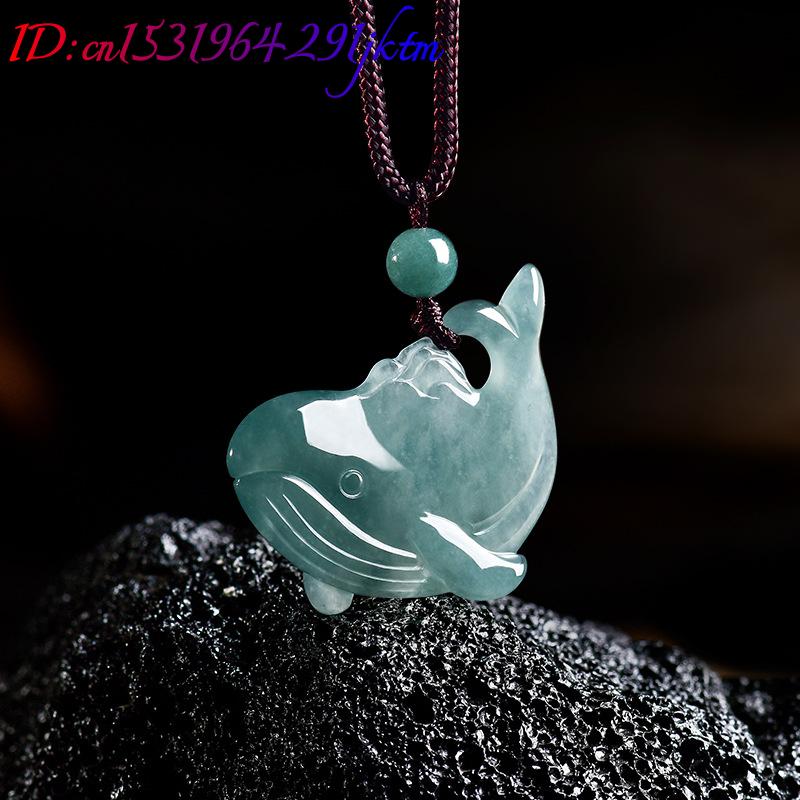 Natural Burmese Jadeite Whale  - đánh giá và giá Necklaces