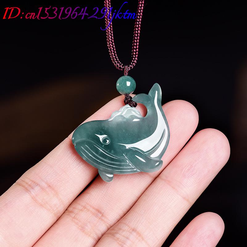 Natural Burmese Jadeite Whale  - đánh giá và giá Necklaces
