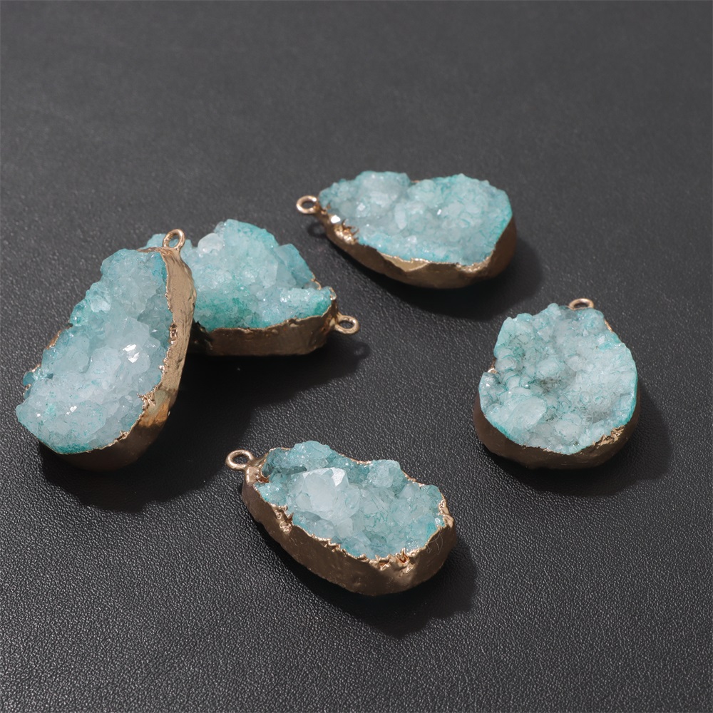 1PC Natural Agate Geode Pendan - đánh giá và giá Crystal Pendant Necklace Natural Stone