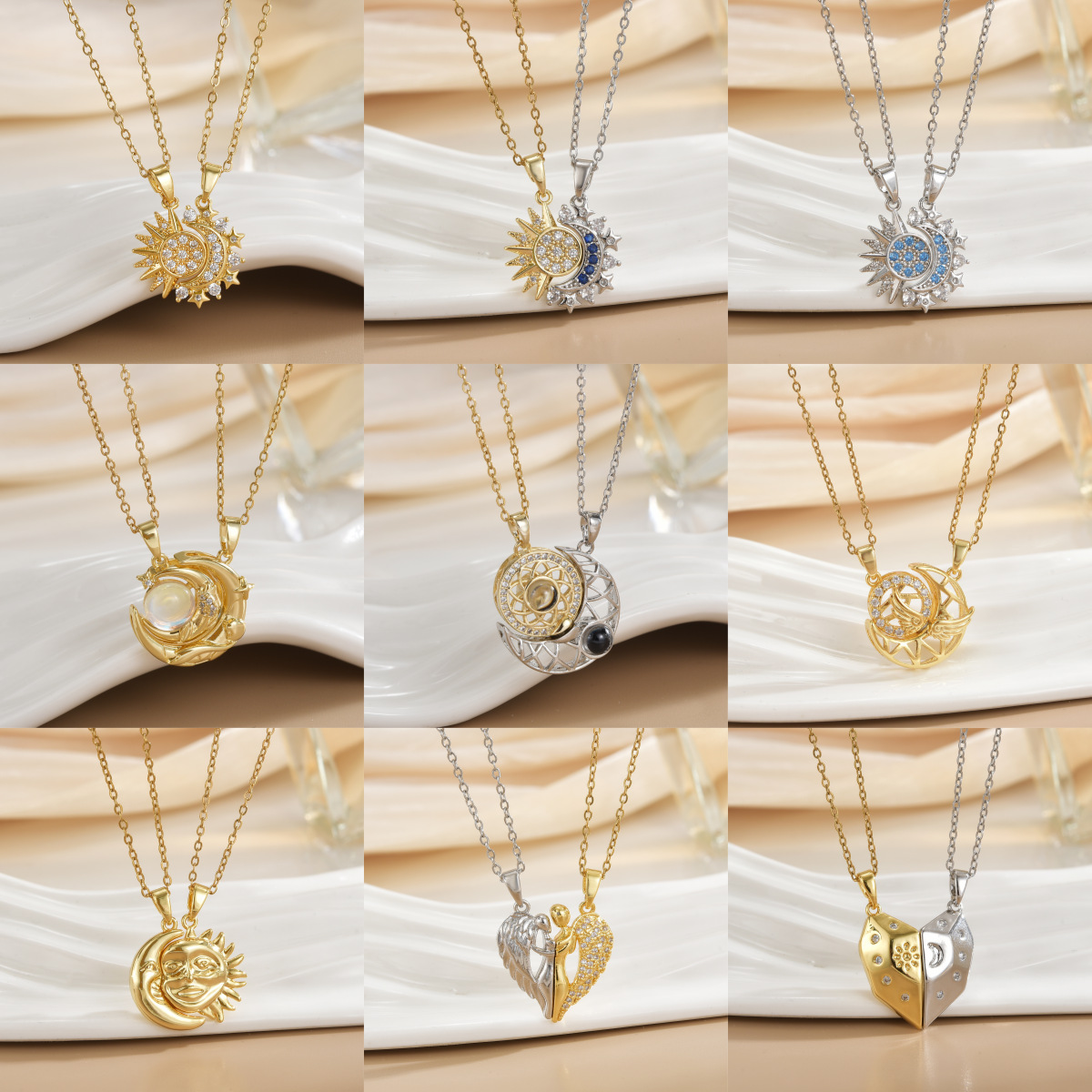 Couples Magnetic Necklaces Sun - đánh giá và giá Magnetic Couple Matching Necklaces