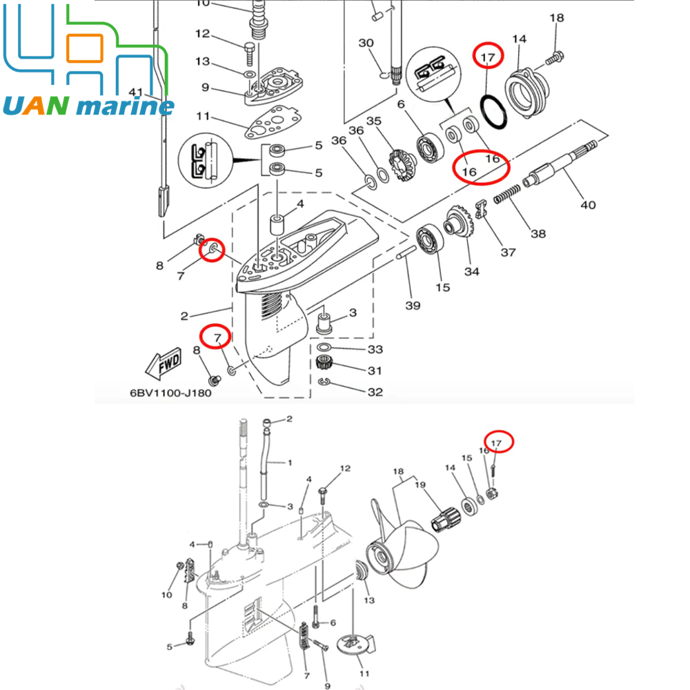 93101-13M12-00 Outboard Lower  - đánh giá và giá Rings