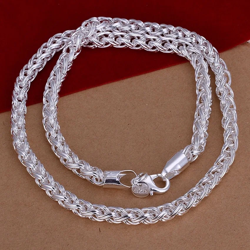50cm 925 Sterling Silver 6MM N - đánh giá và giá 925 Sterling Silver Chain Necklace Men