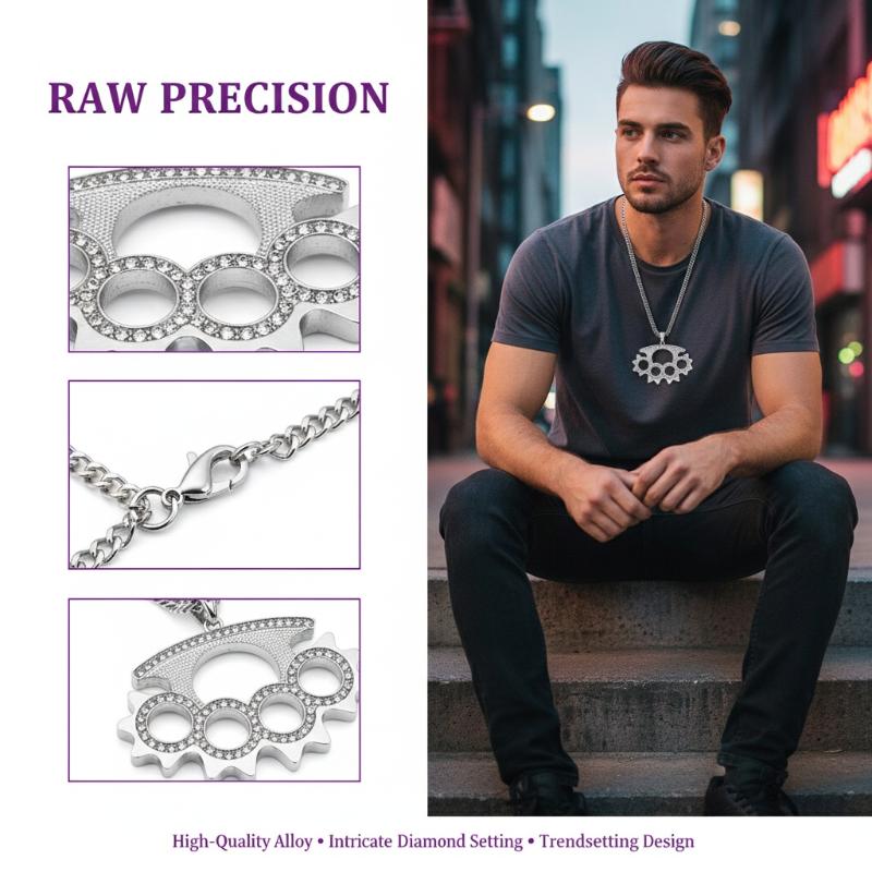 Y2K Punk Stainless Steel Penda - đánh giá và giá Layered Pendant Necklace Aesthetic