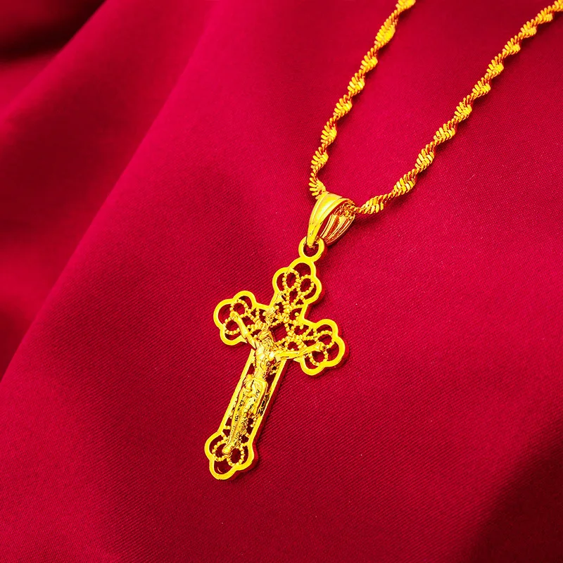 Briex Jewelry Ins Vintage Gold - đánh giá và giá Cross Pendant Necklace Gold