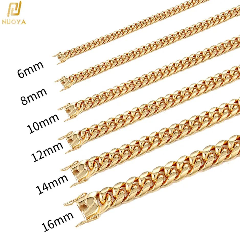 6Mm/8Mm/10Mm/12Mm Hip-Hop Cao  - đánh giá và giá Cuban Link Chain 12Mm