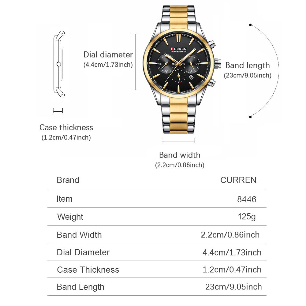 CURREN Casual Quartz Chrono Sp - đánh giá và giá Watch Accessories