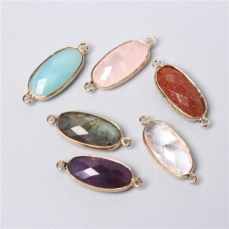 2pcs 10X26mm Natural Double Lo - đánh giá và giá Crystal Pendant Necklace Natural Stone