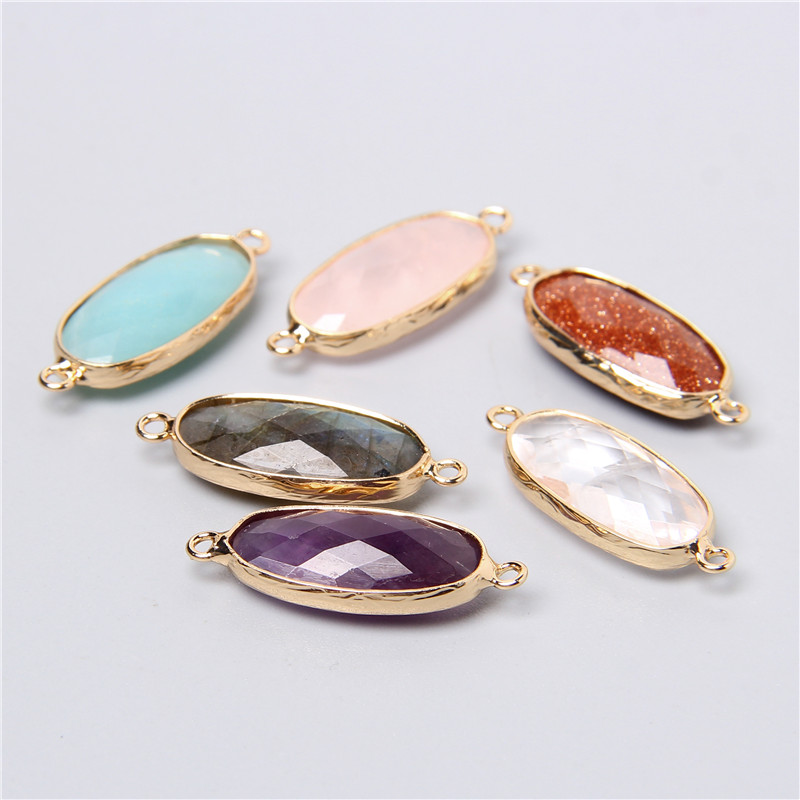 2pcs 10X26mm Natural Double Lo - đánh giá và giá Crystal Pendant Necklace Natural Stone